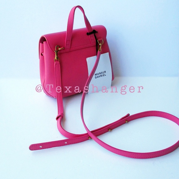 NWT Mansur Gavriel Mini Soft Lady Bag Handbag Dolly Pink - Picture 13 of 16